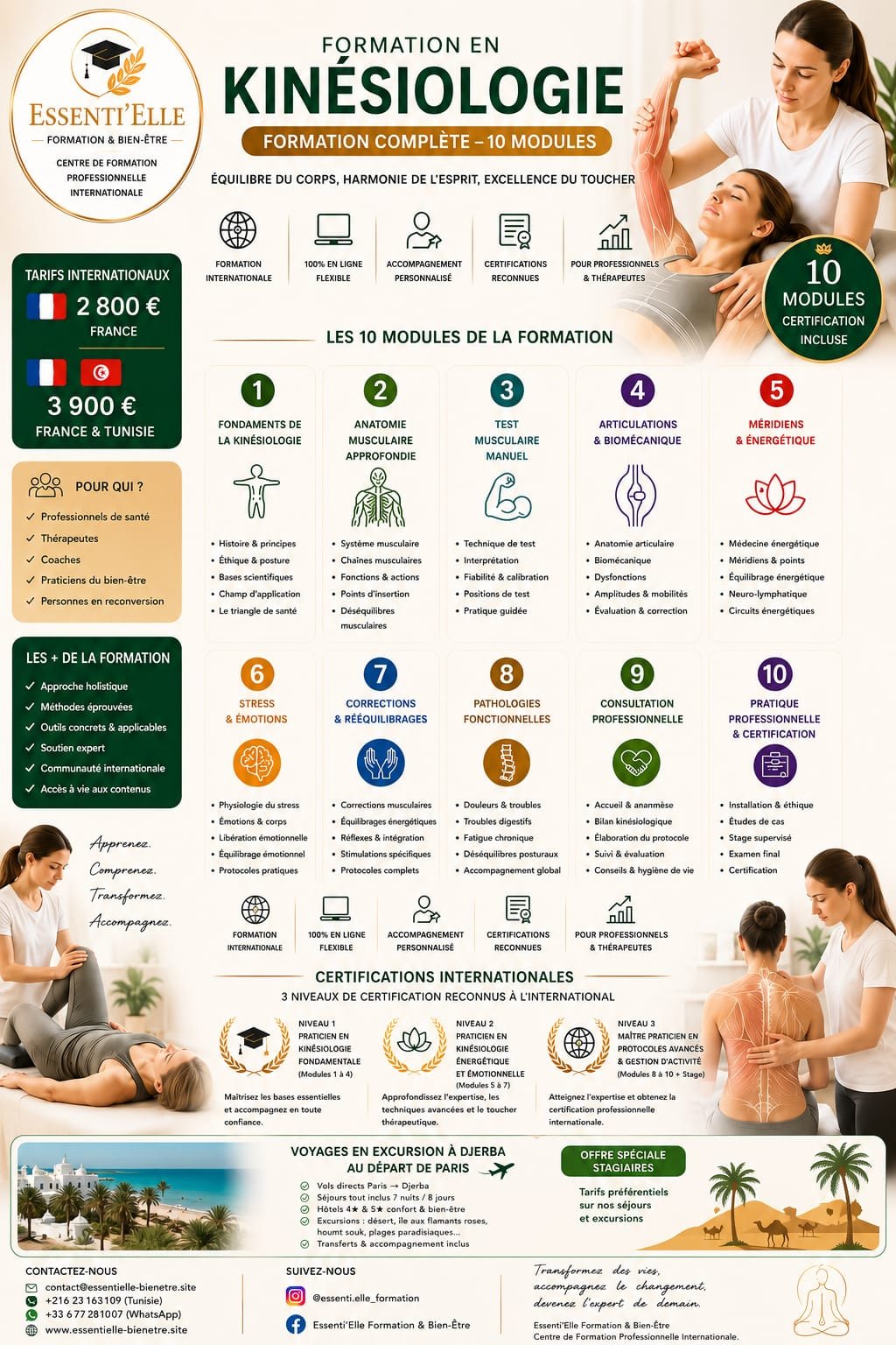 Formation professionnelle complète en Kinésiologie